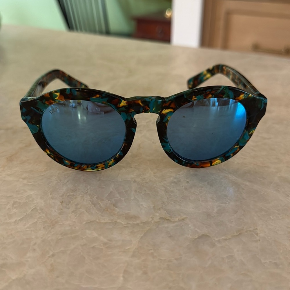Diff sunglasses blue tortoise
